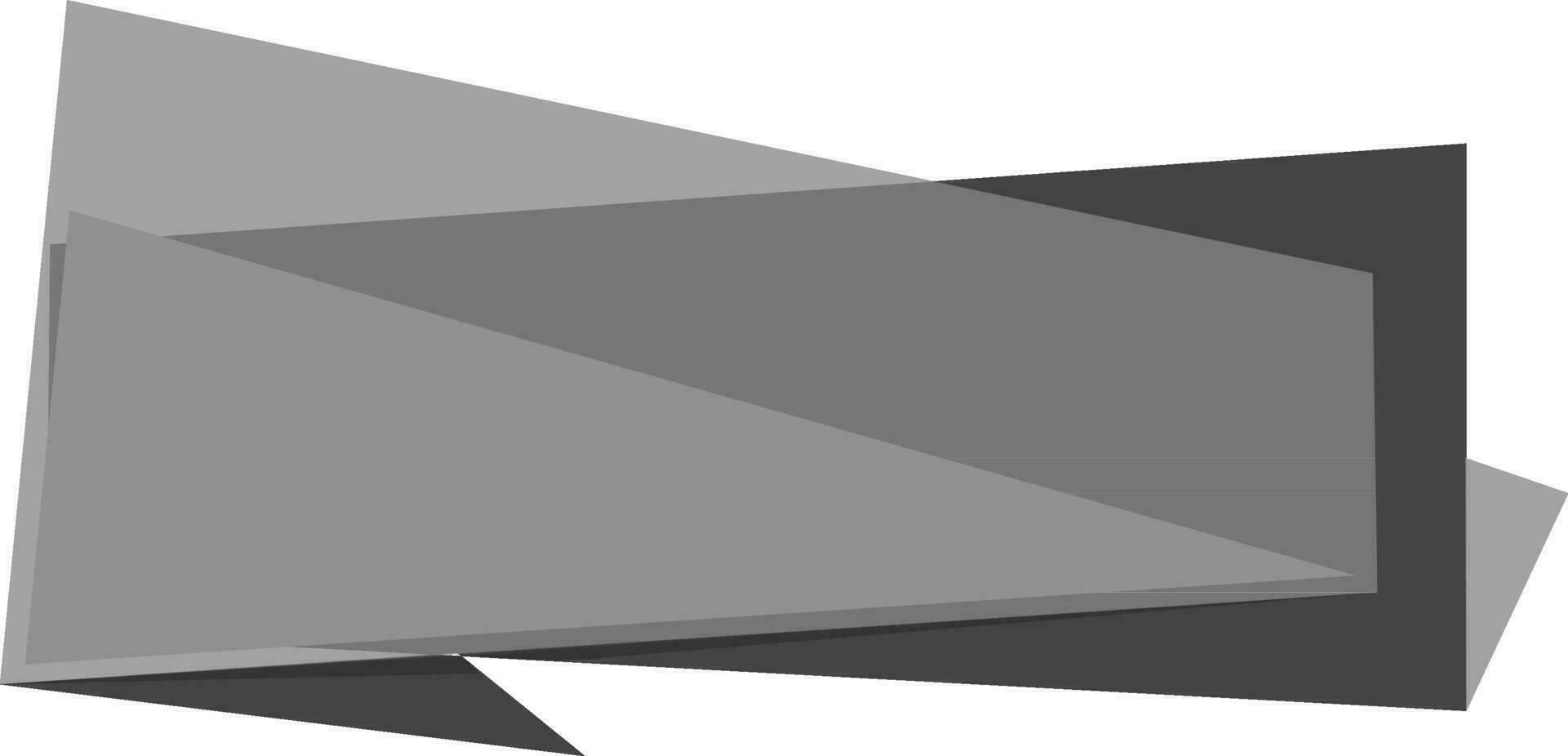 Illustration of a blank ribbon. vector