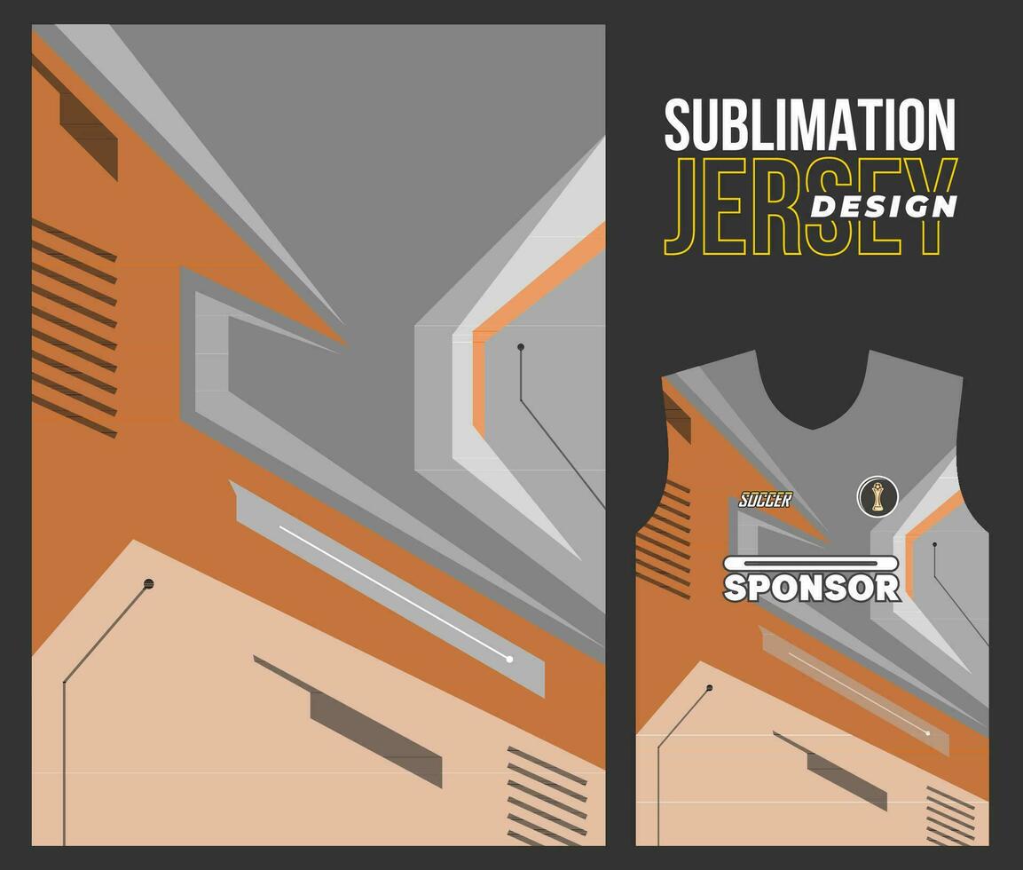 vector soccer jersey design for sublimation
