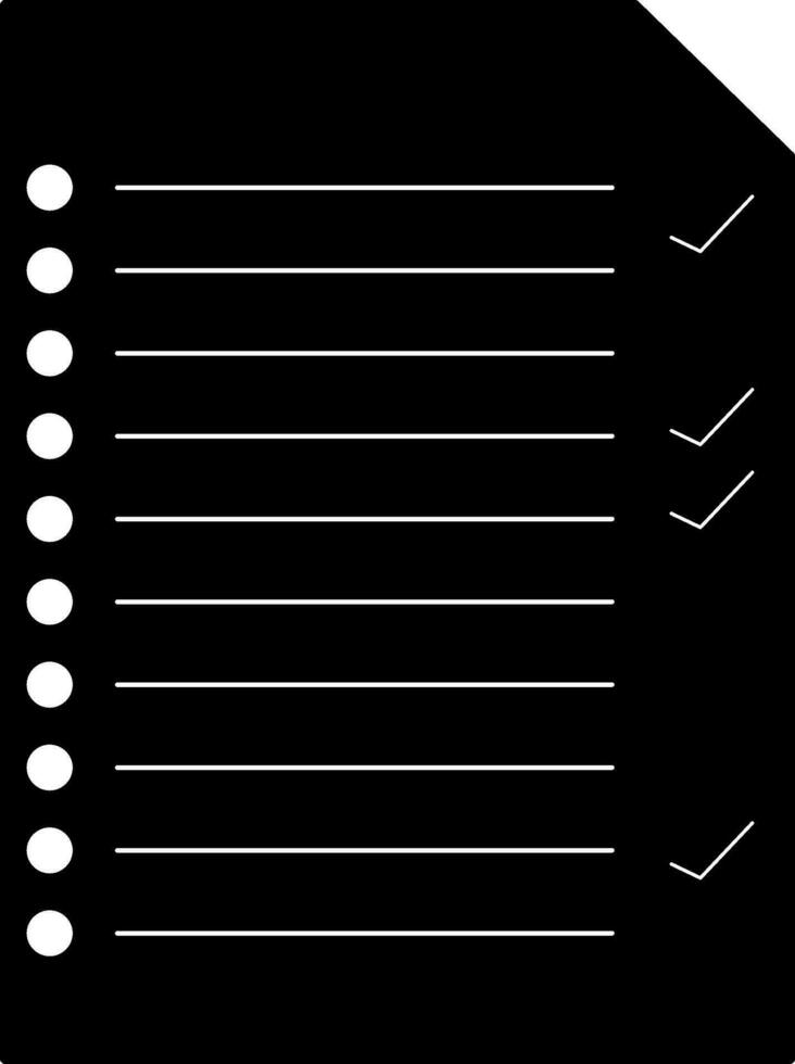 blank checklist icon. vector