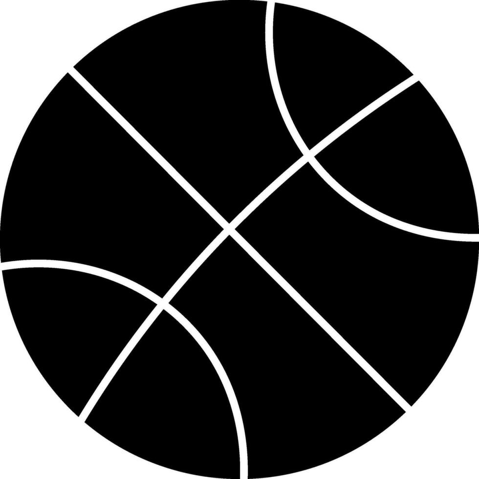 Black basketball on white background. vector