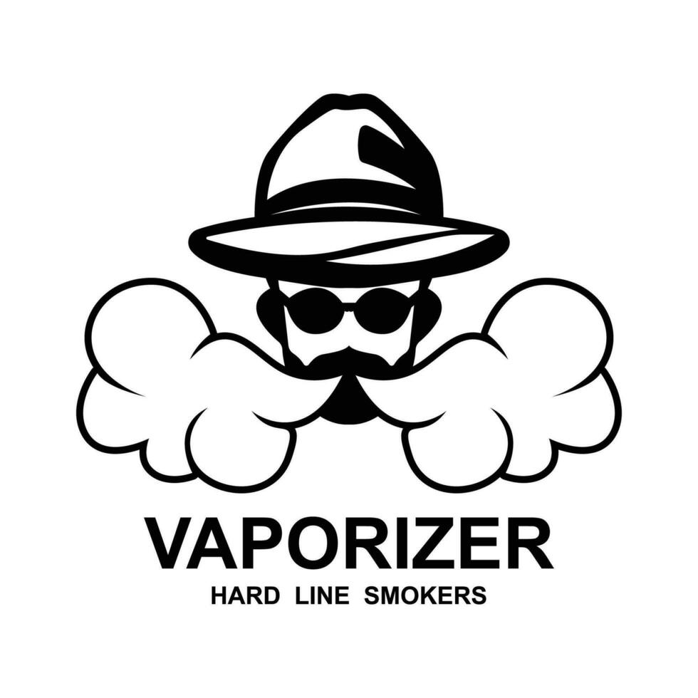 Vape Shop Logo Design Concept Vector. Vaping Logo Design Template vector