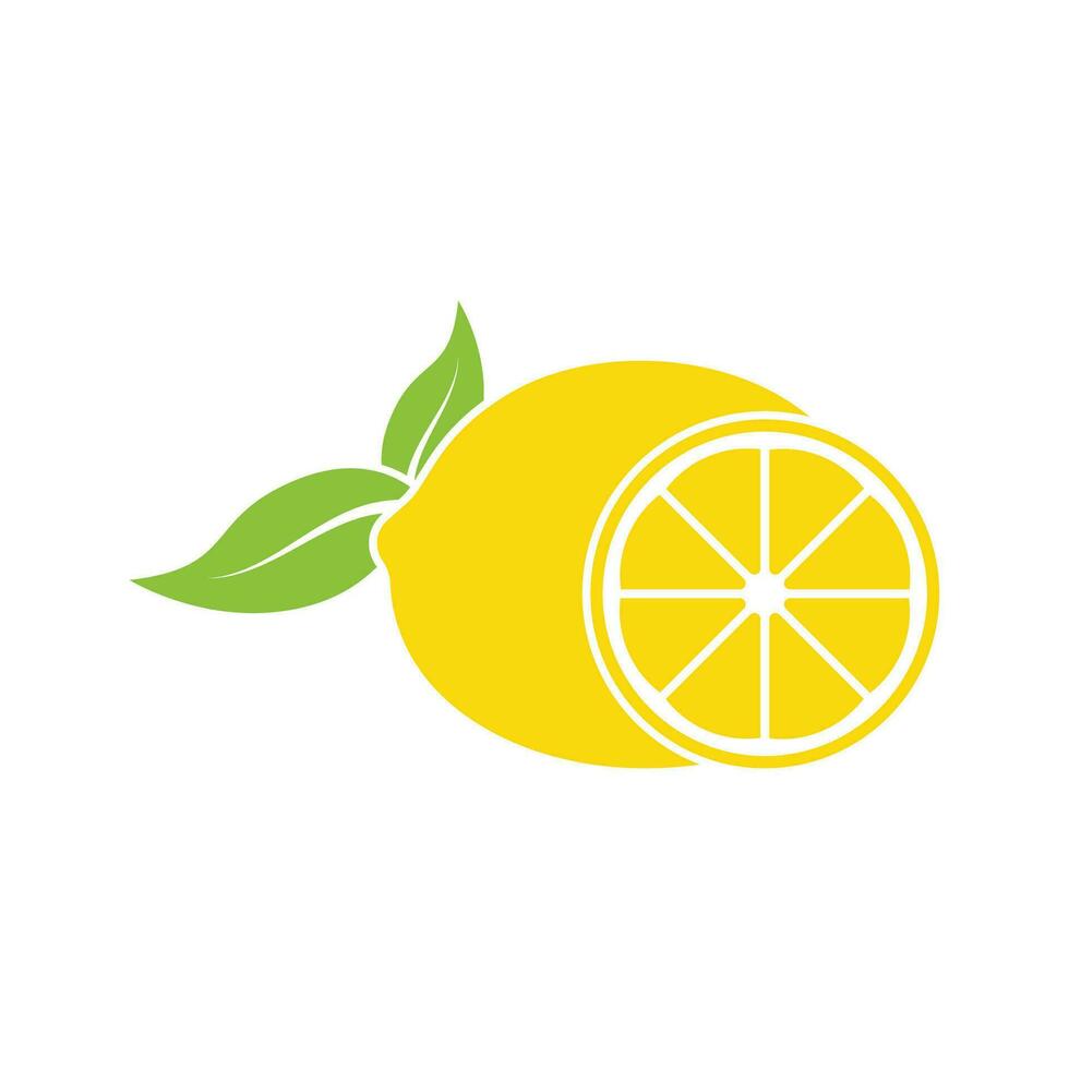 Citrus flat vector icon. Lemon, orange flat vector icon, brand company