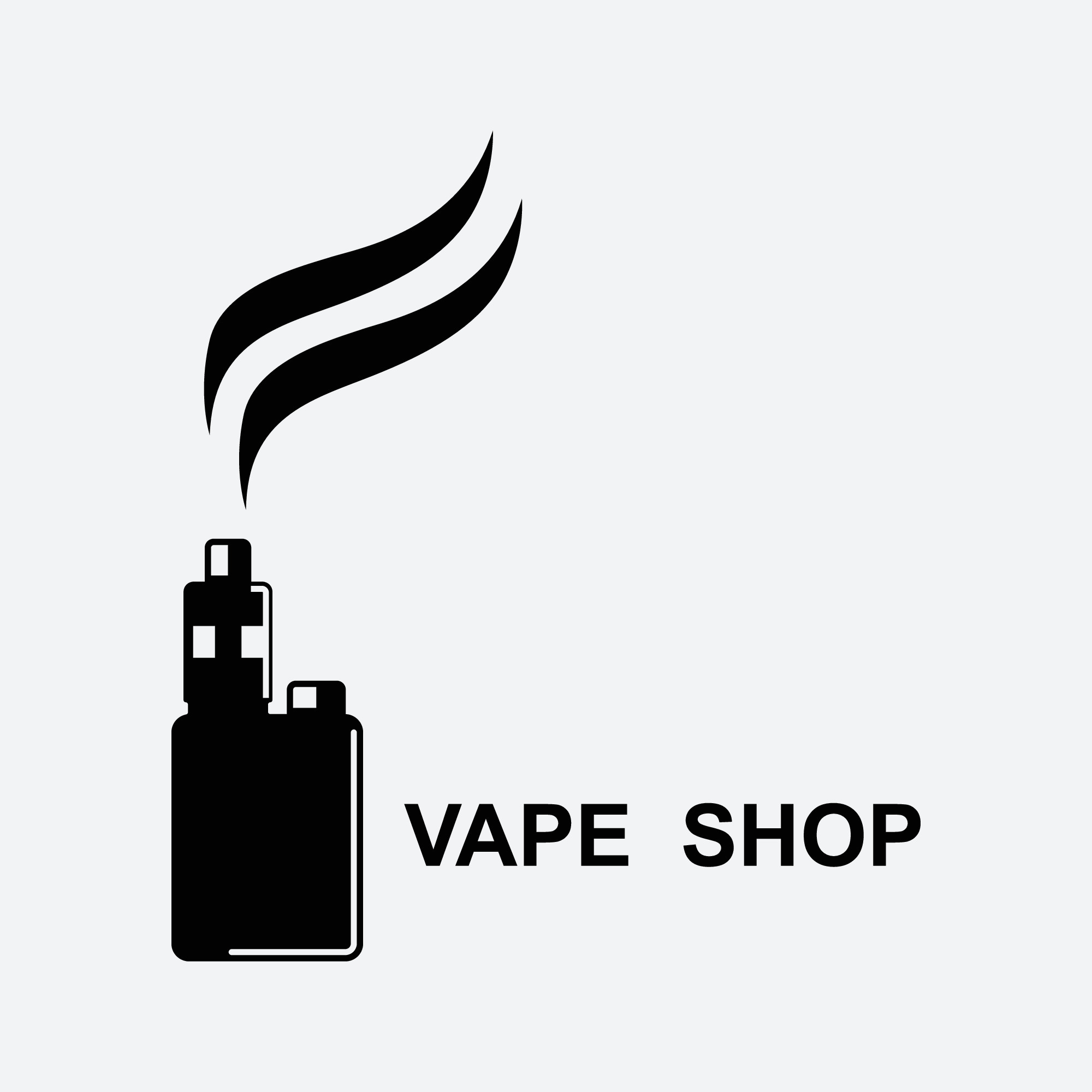Vape Shop Logo Design Concept Vector. Vaping Logo Design Template
