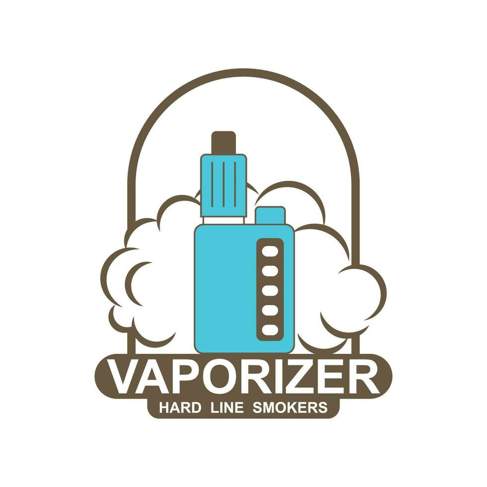 Vape Shop Logo Design Concept Vector. Vaping Logo Design Template vector