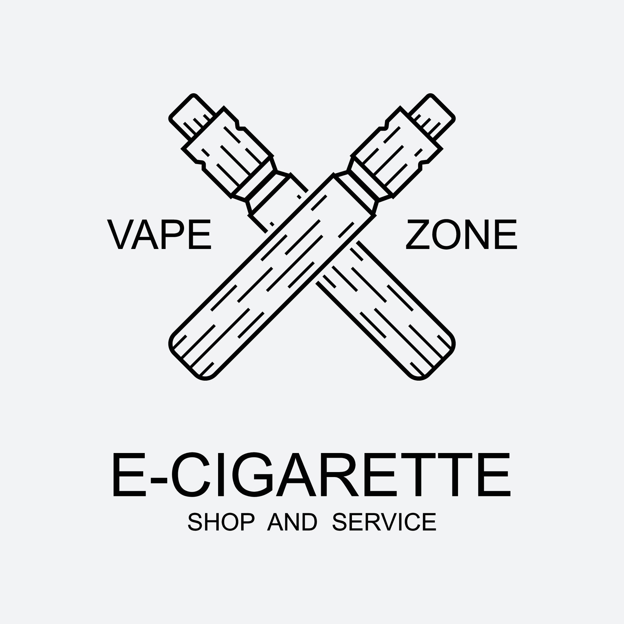 Vape Shop Logo Design Concept Vector. Vaping Logo Design Template