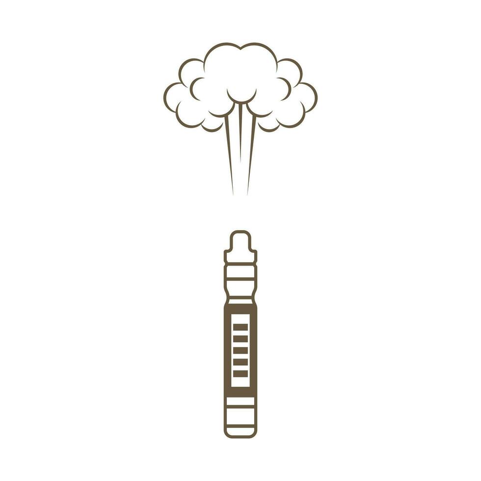 Vape Shop Logo Design Concept Vector. Vaping Logo Design Template vector