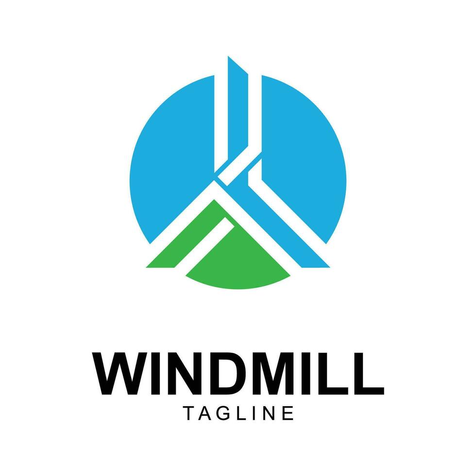 Old Windmill Logo Design Vector, Windmill Retro Vintage Logo Template vector