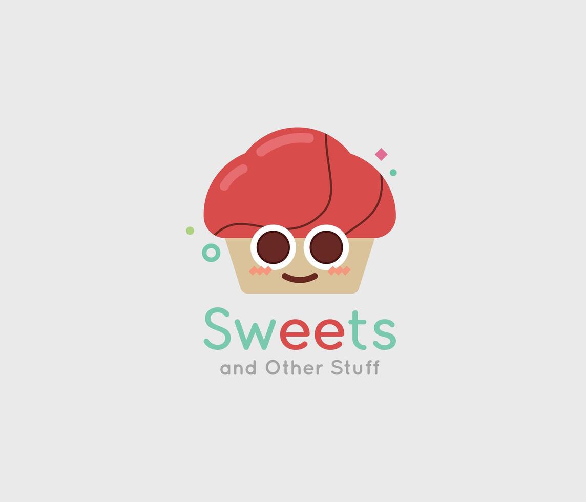 candy shop logo, sweets, cartoon, logo vectors