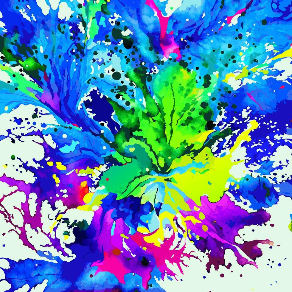 Blotchy Splattered Alcohol Ink Texture vector