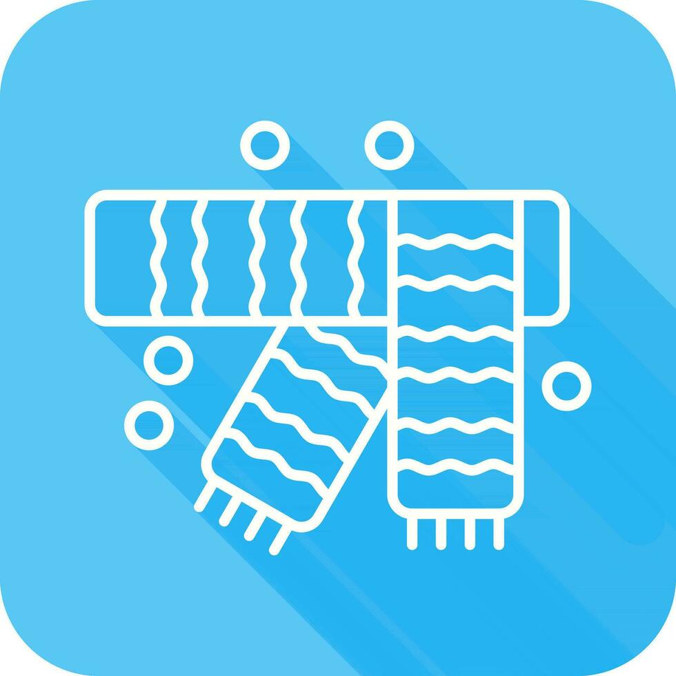 Winter Scarf Vector Icon