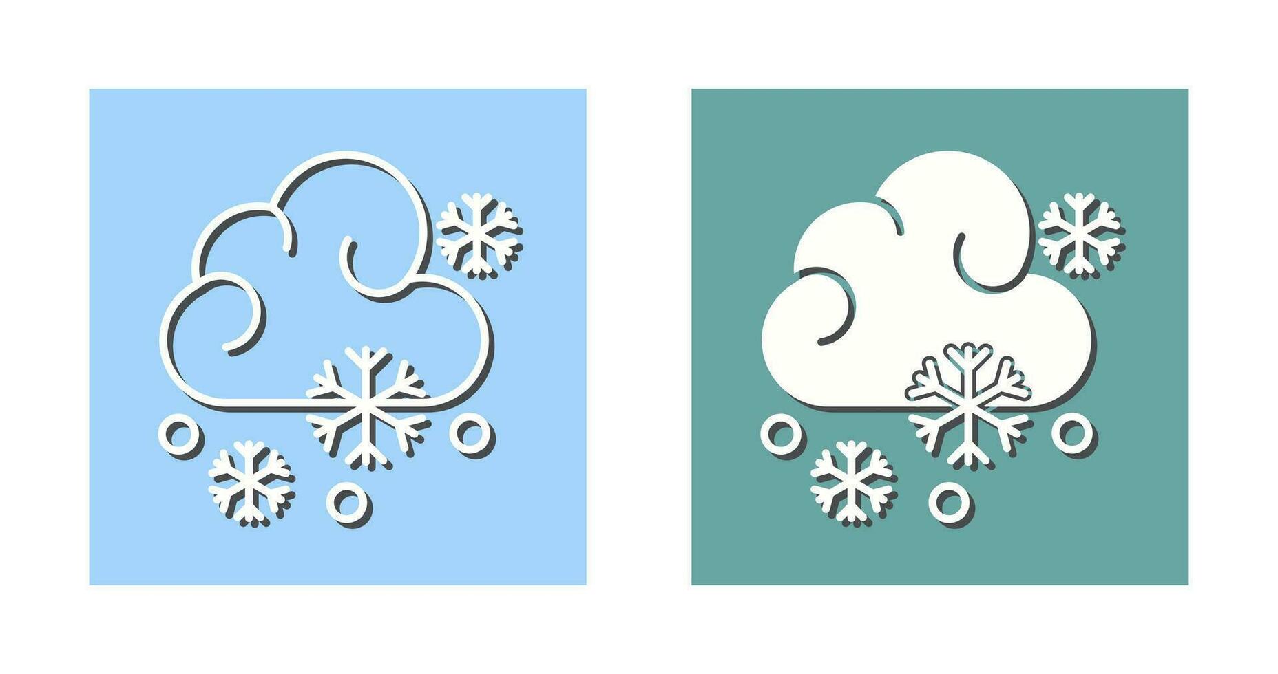 icono de vector nevado