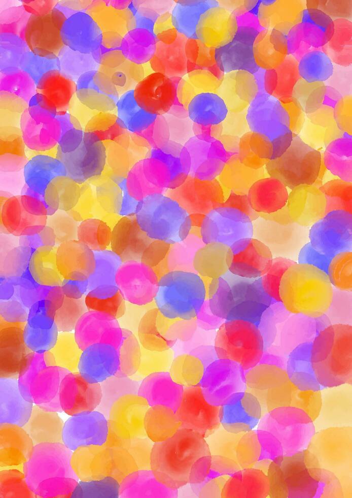 Abstract background with hand painted watercolour spots design vector