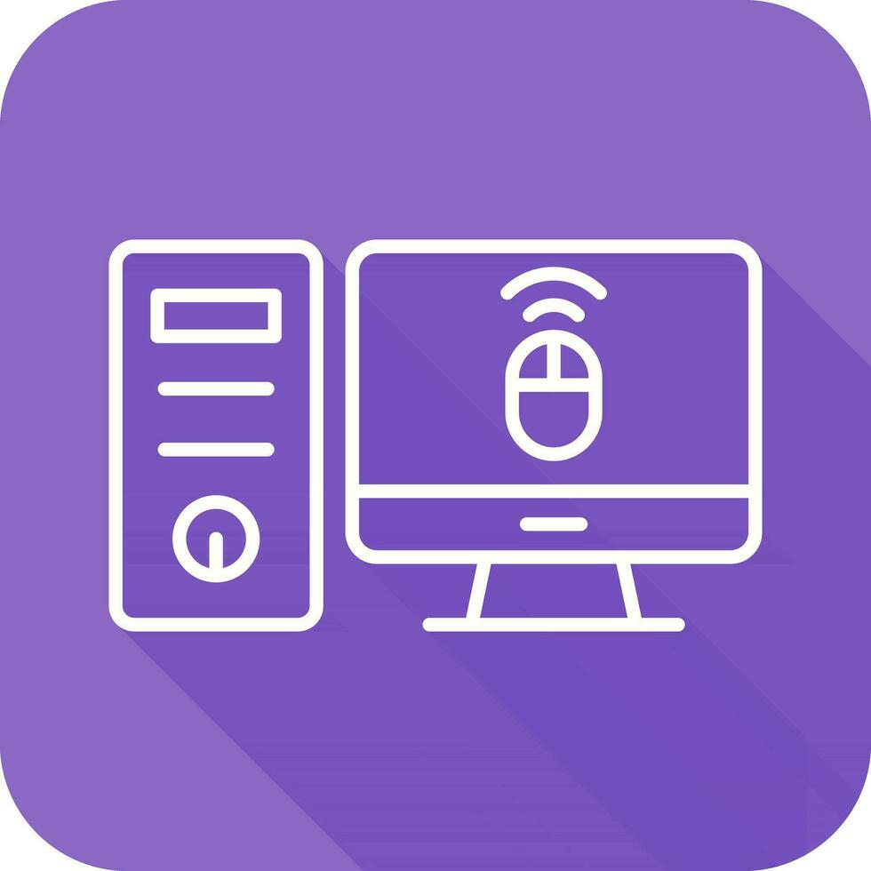 Desktop Computer Vector Icon