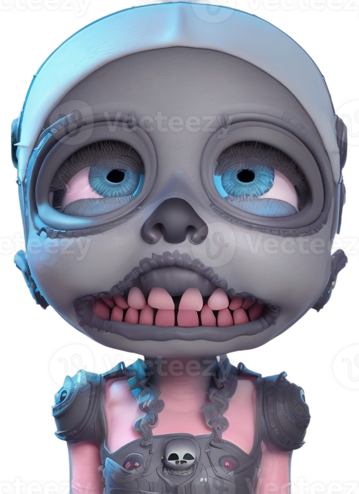 Cool skull illustration, png