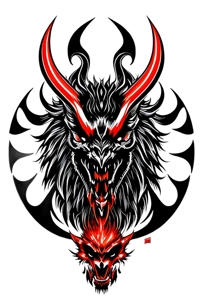 demon devil illustration, png