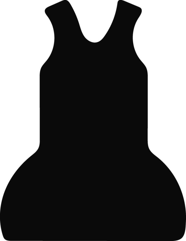 Illustration of a black dress. vector