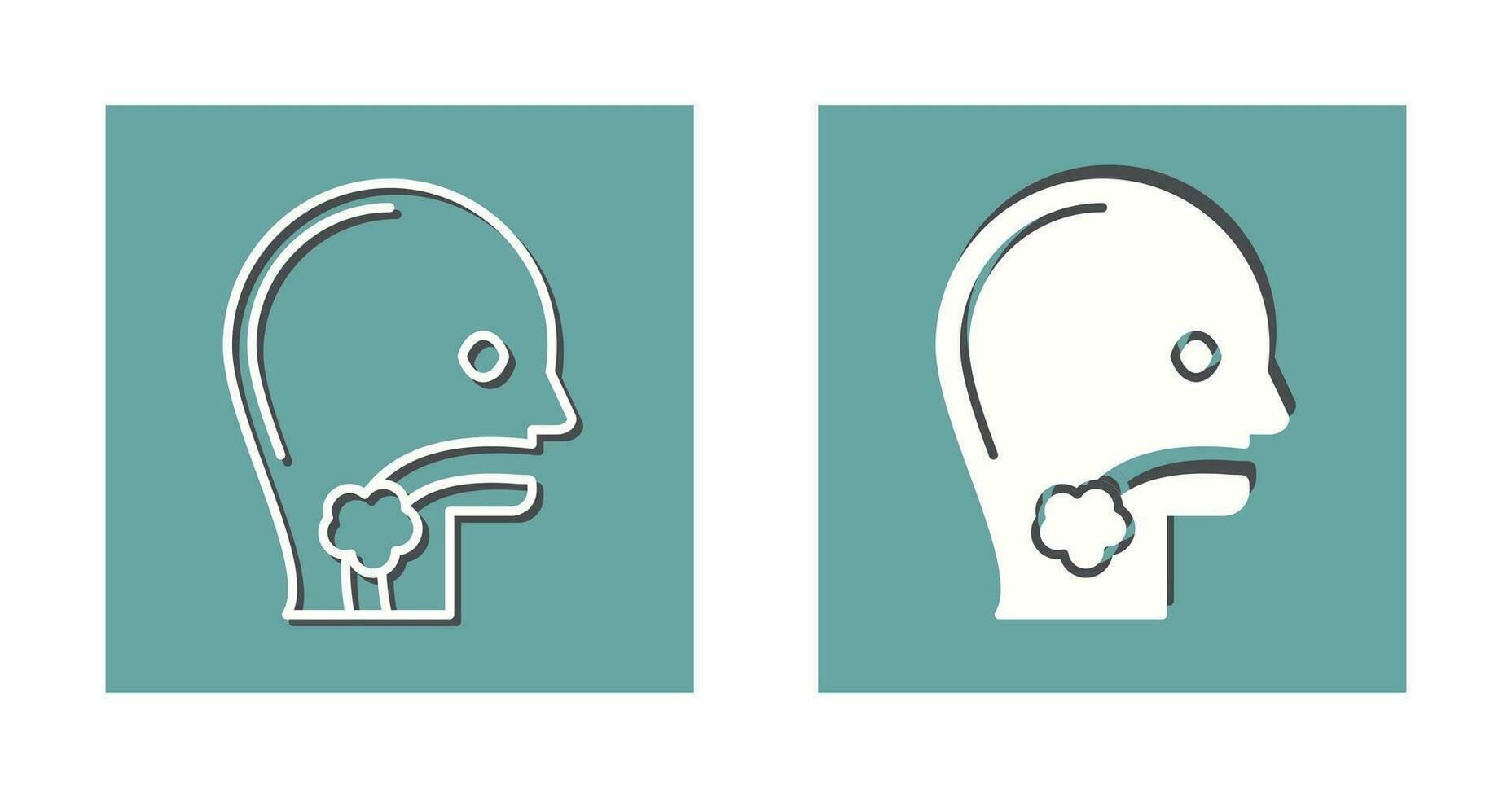 Throat Cancer Vector Icon