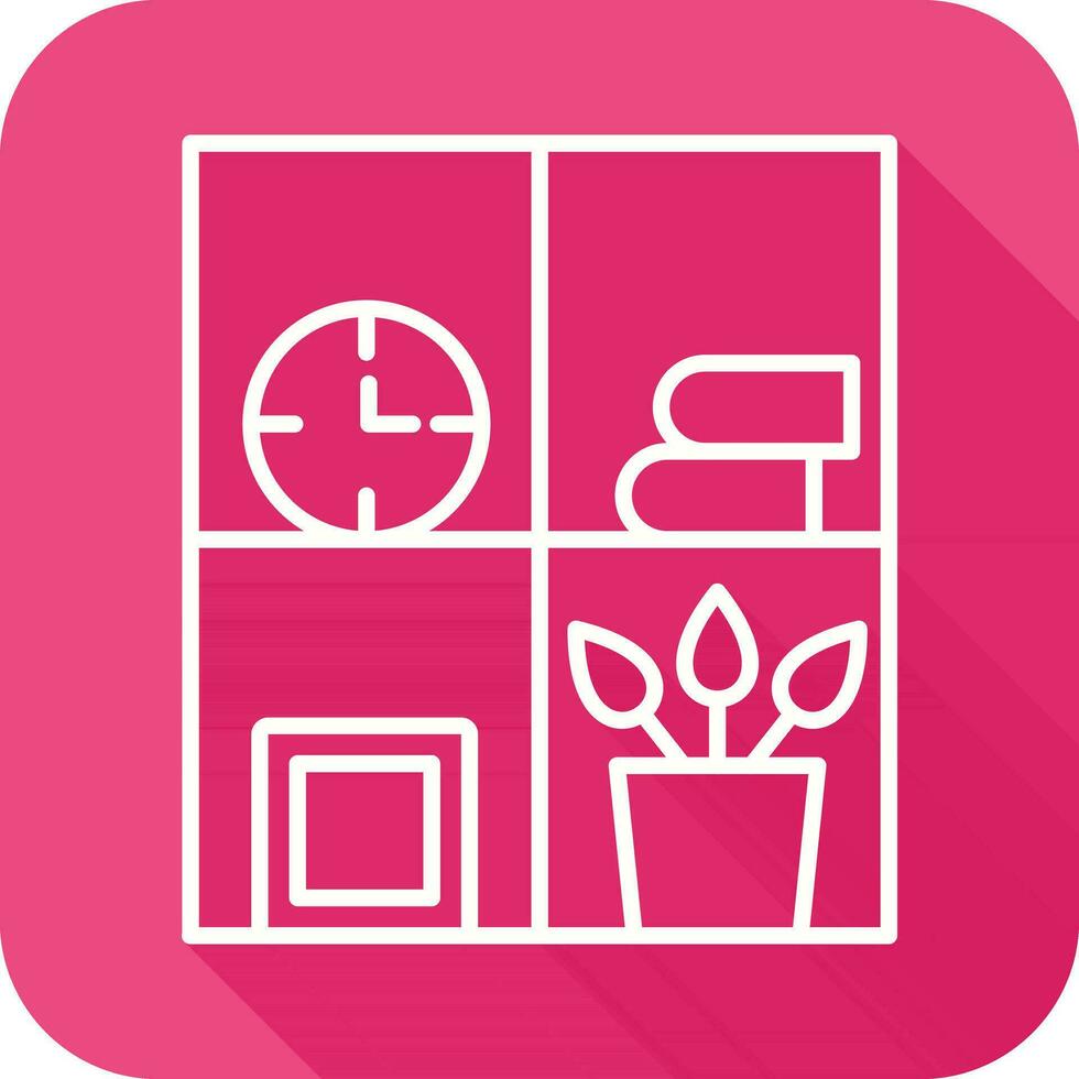 Bookshelf Vector Icon