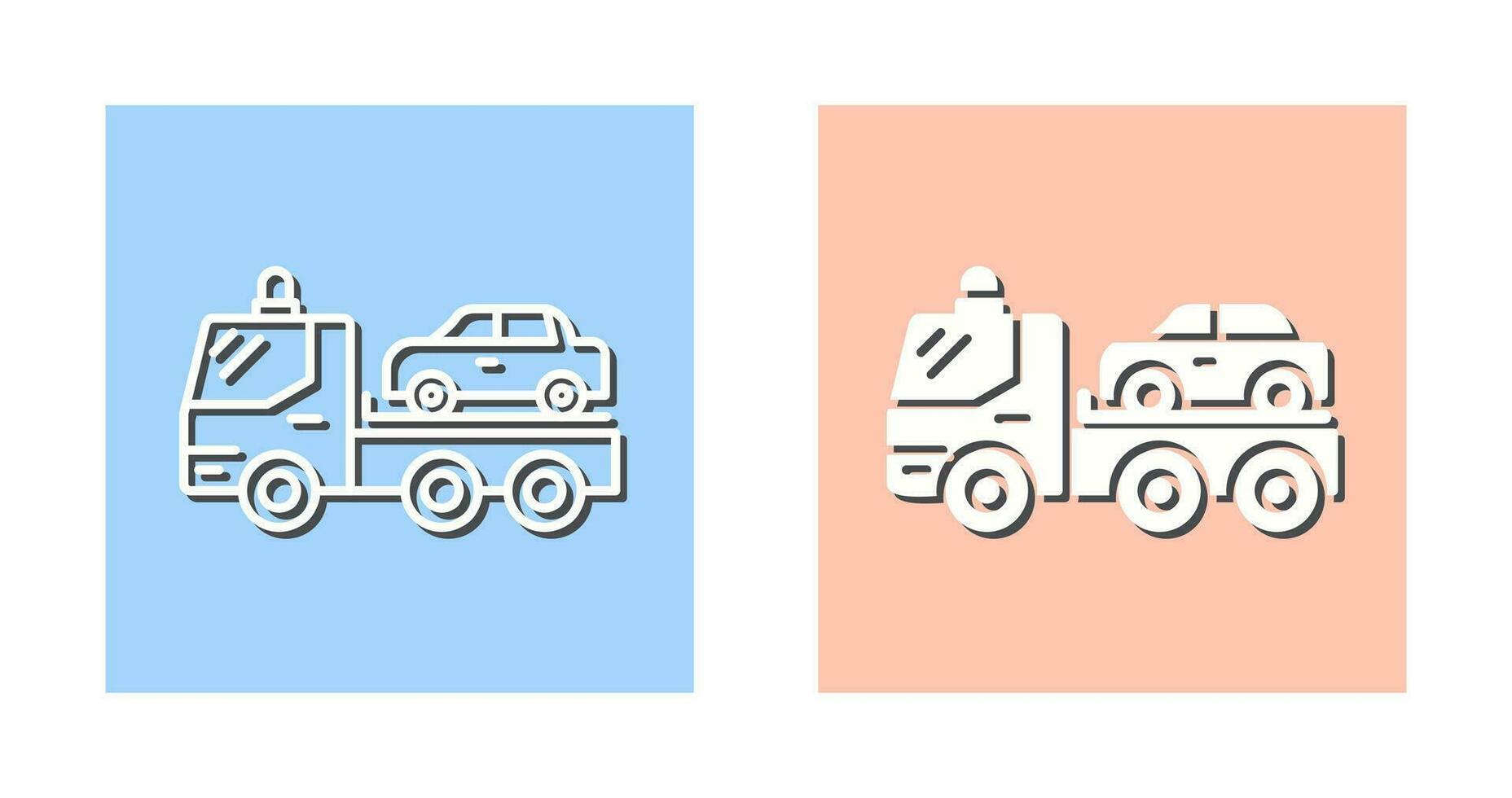 Tow Truck Vector Icon