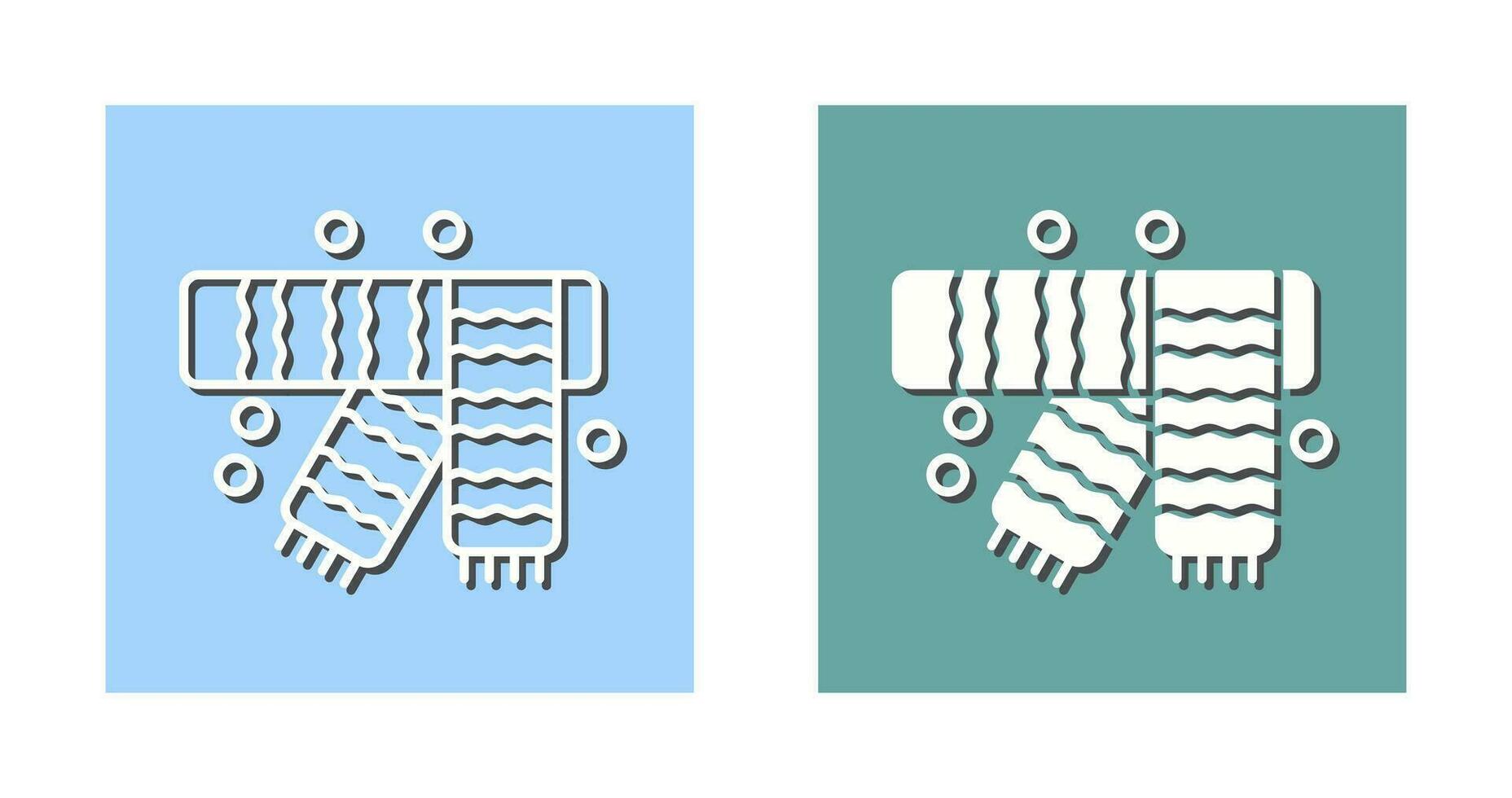 Winter Scarf Vector Icon