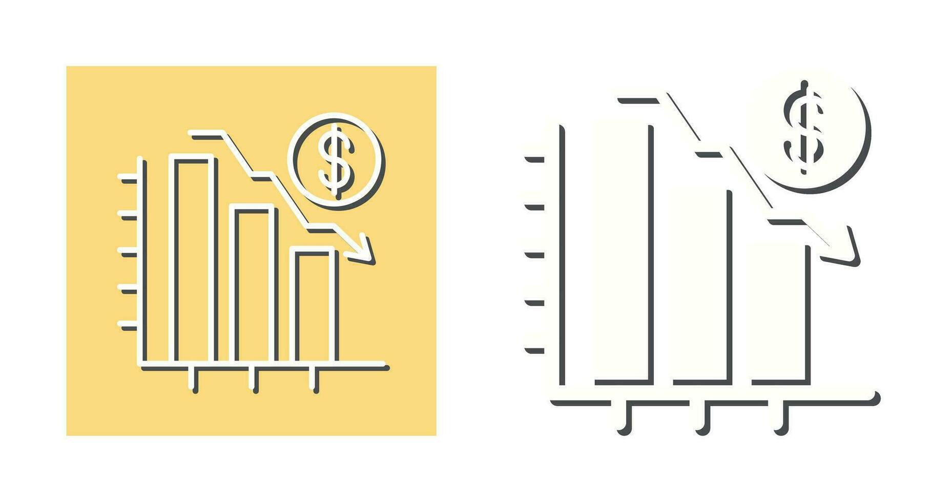 Chart Down Vector Icon