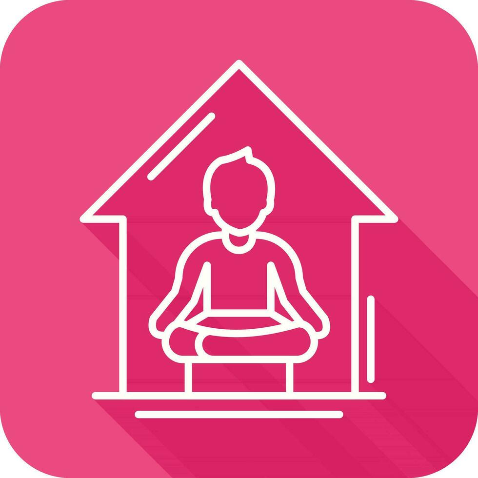 Yoga At home Vector Icon