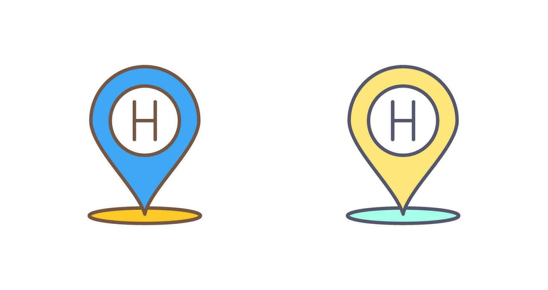 Hotel Location Vector Icon