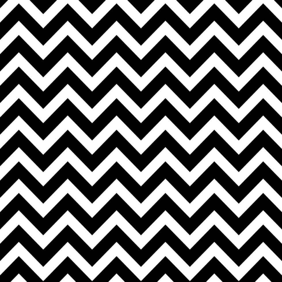 Black White Chevron Seamless Pattern Zigzag Line Vector Illustration
