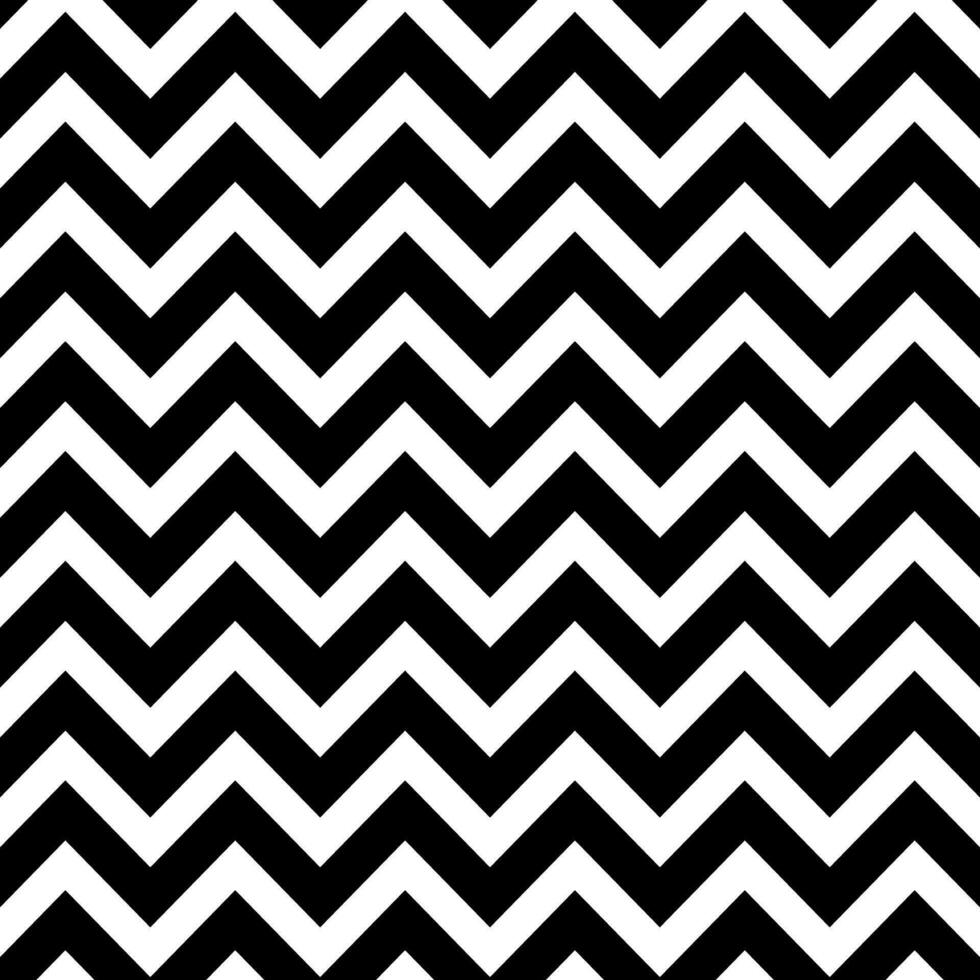 Black White Chevron Seamless Pattern Zigzag Line Vector Illustration