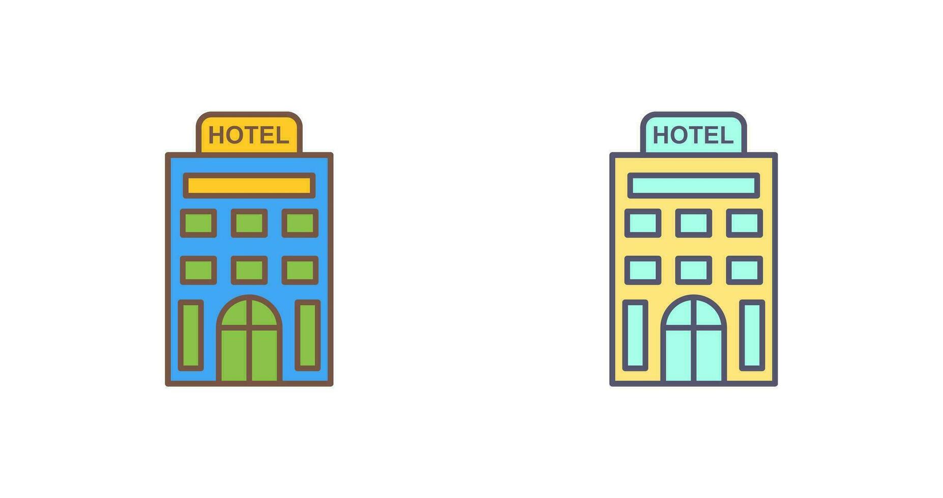 icono de vector de hotel