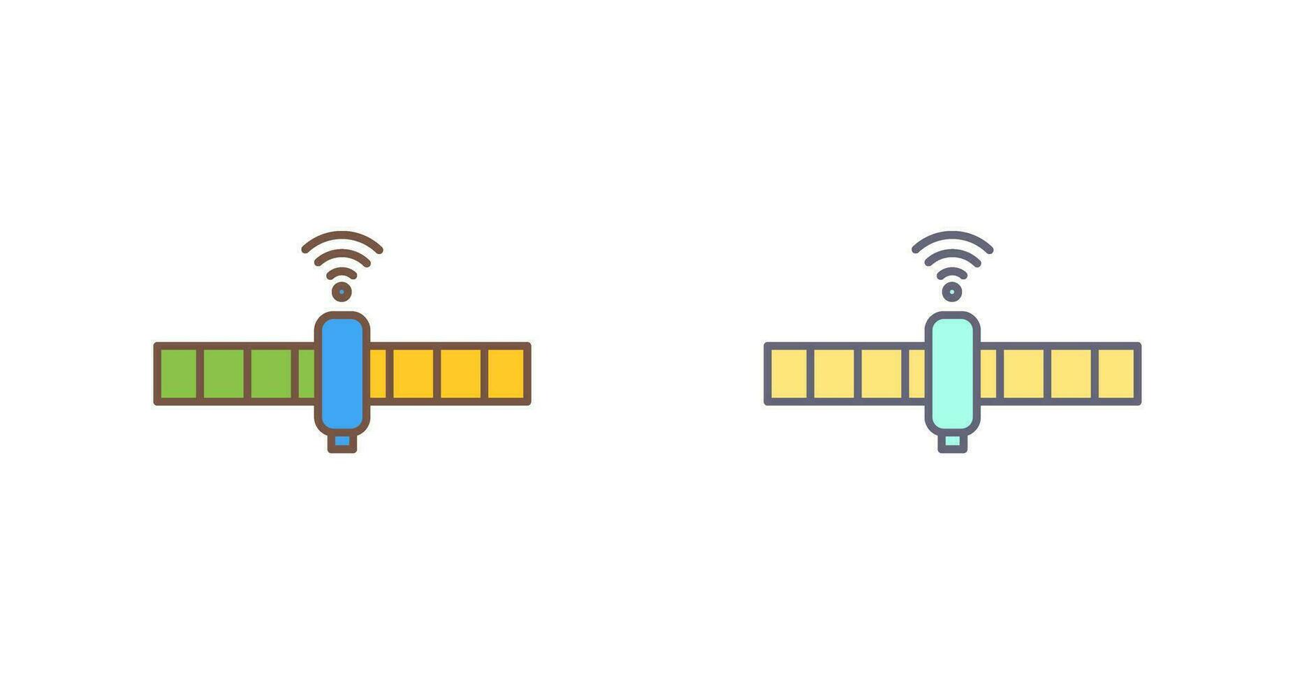 Unique Disconnected Network Vector Icon