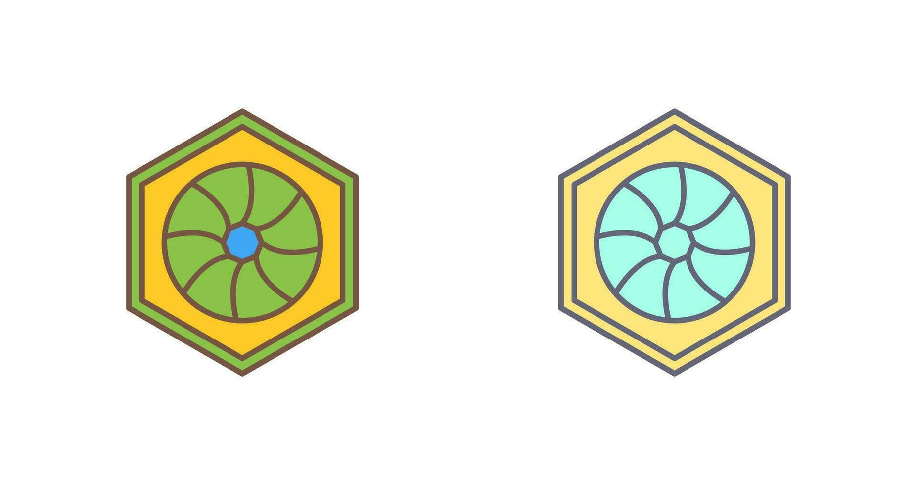 Unique Hexagonal Diaphram Vector Icon