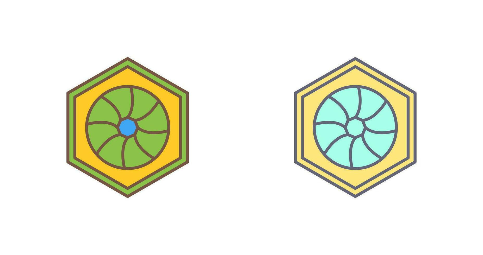 Unique Hexagonal Diaphram Vector Icon