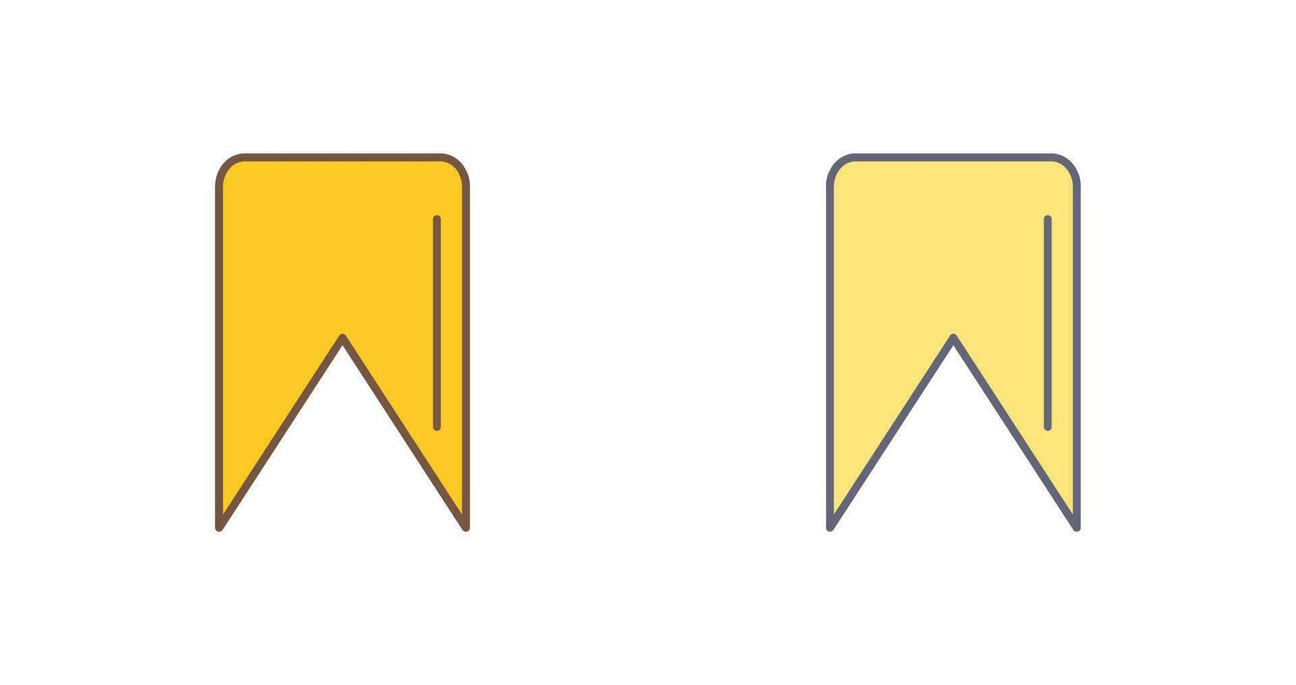 Unique Bookmarked Document Vector Icon