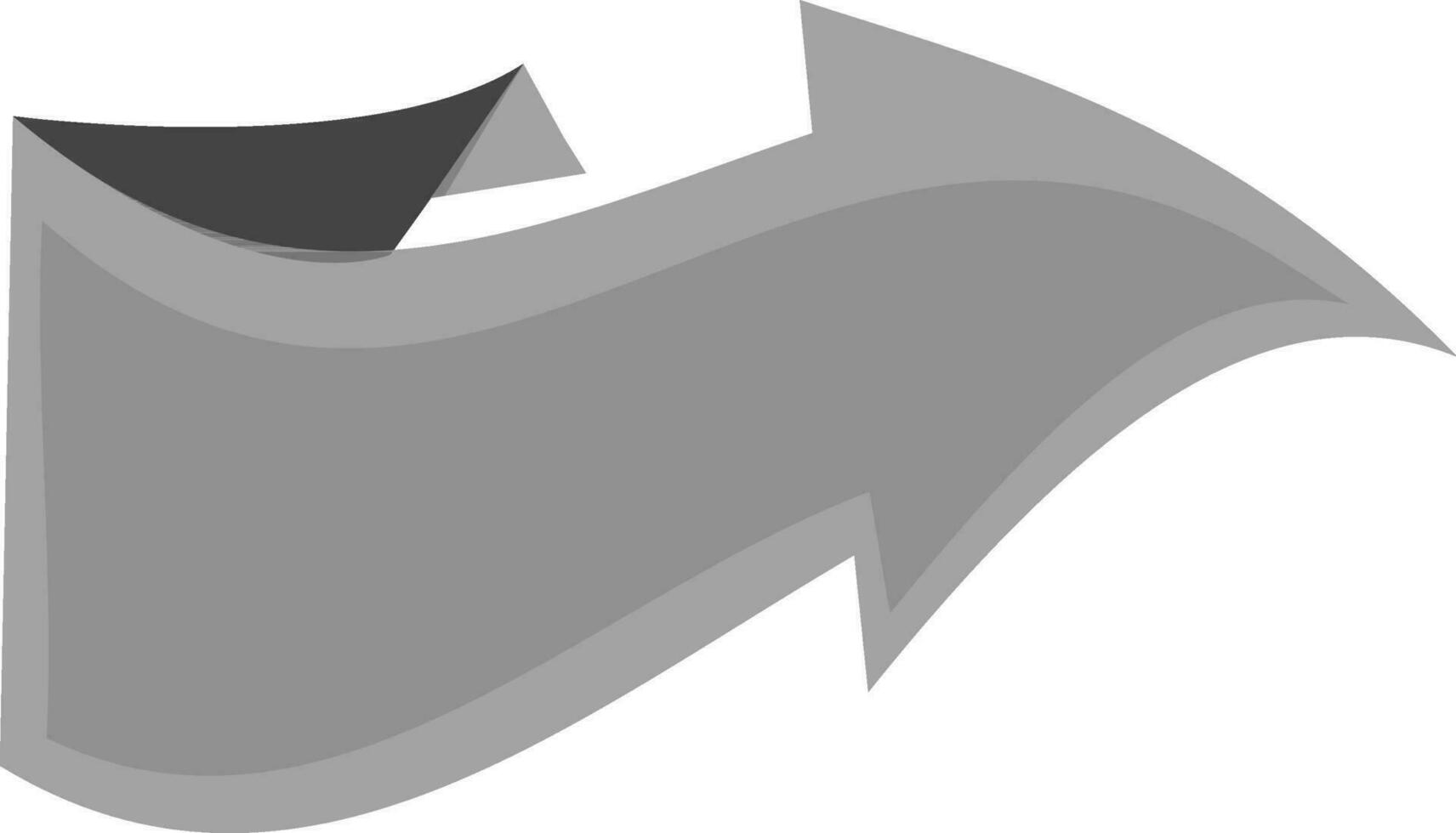 Stylish black and gray ribbon. vector