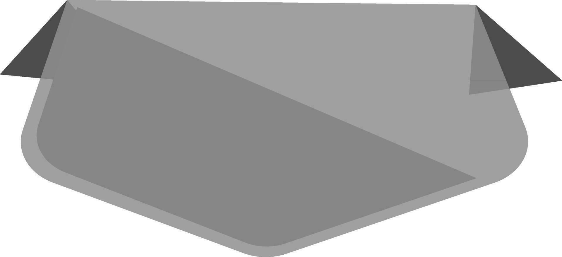 Blank ribbon for text your message. vector