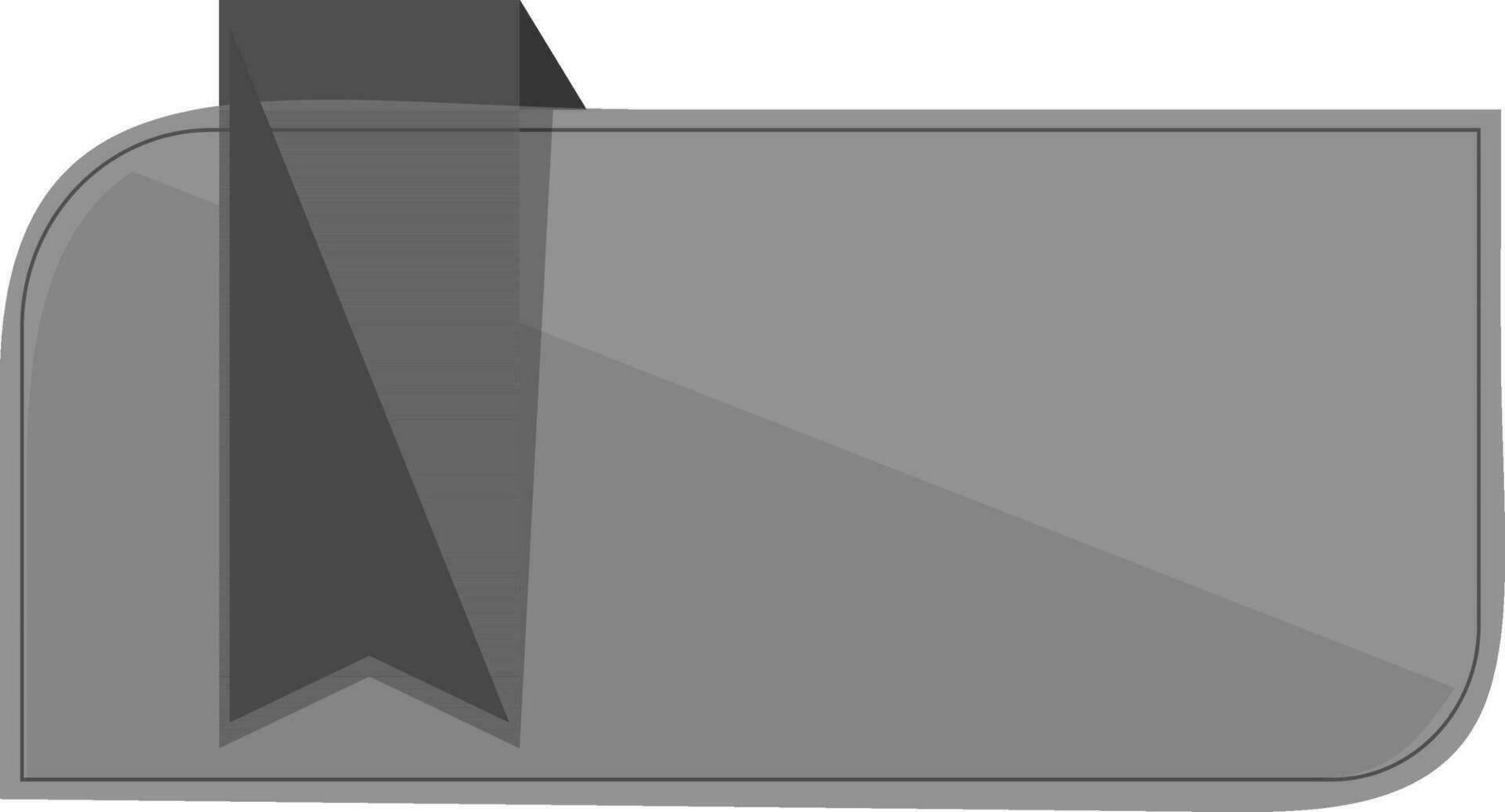 Stylish gray and black ribbon. vector