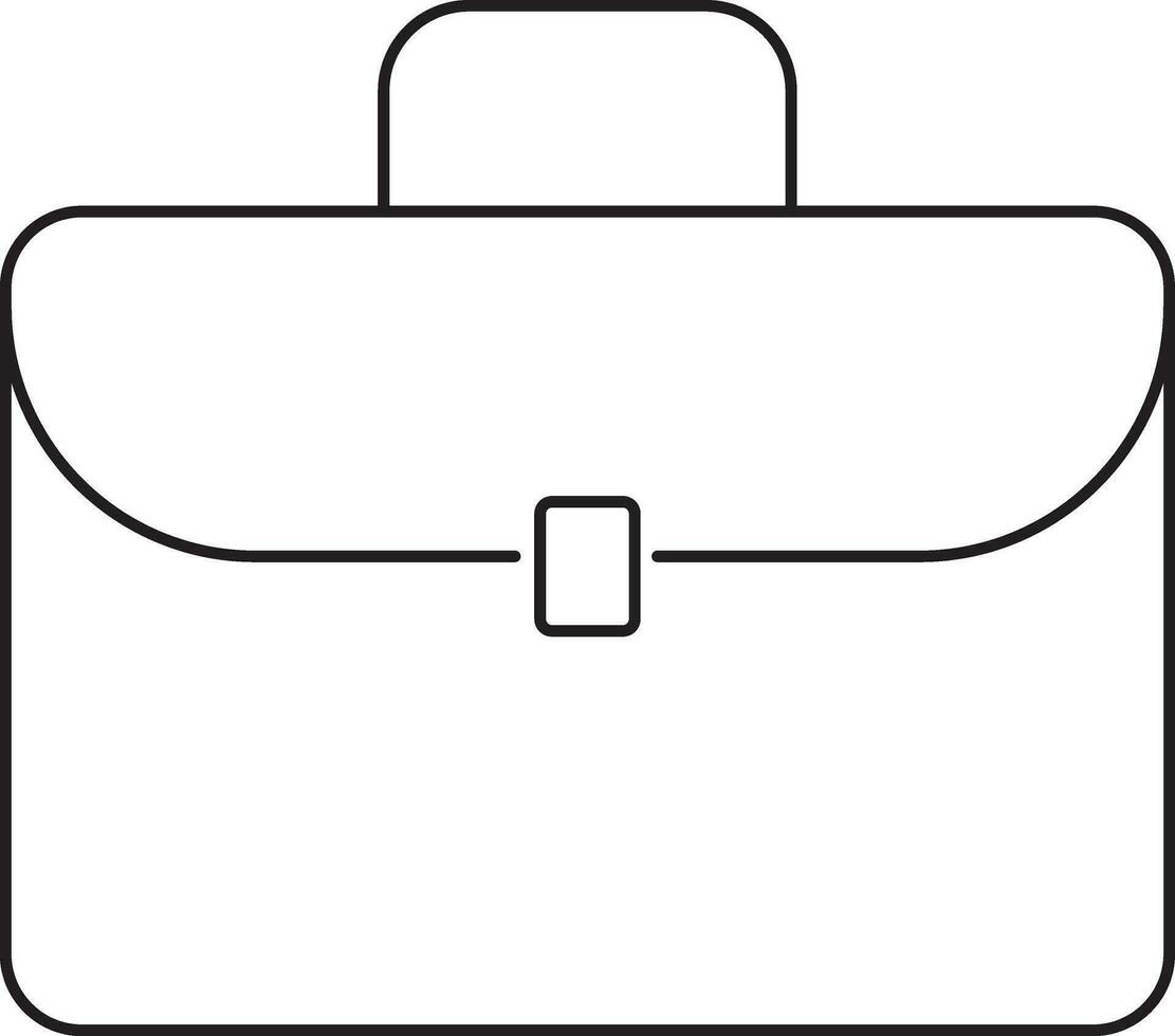 Flat illustration of a Briefcase. vector