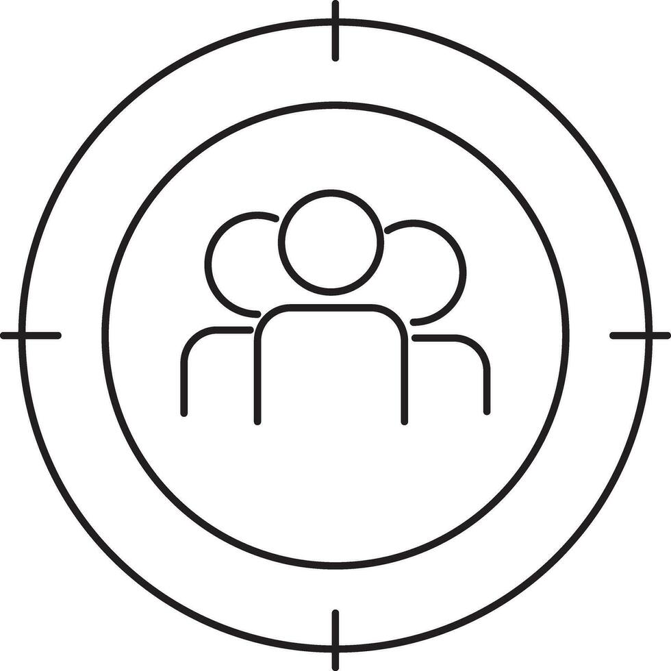 Target Audience sign or symbol. vector