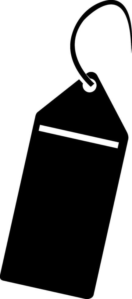 black and white blank tag. vector