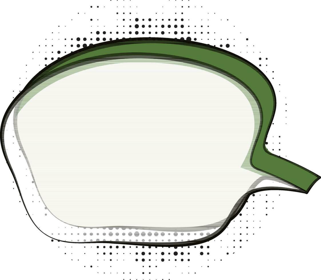 Pop art style cartoon speech bubble sticker. vector