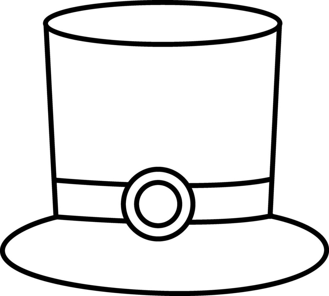 Flat illustration of Leprechaun Hat. vector