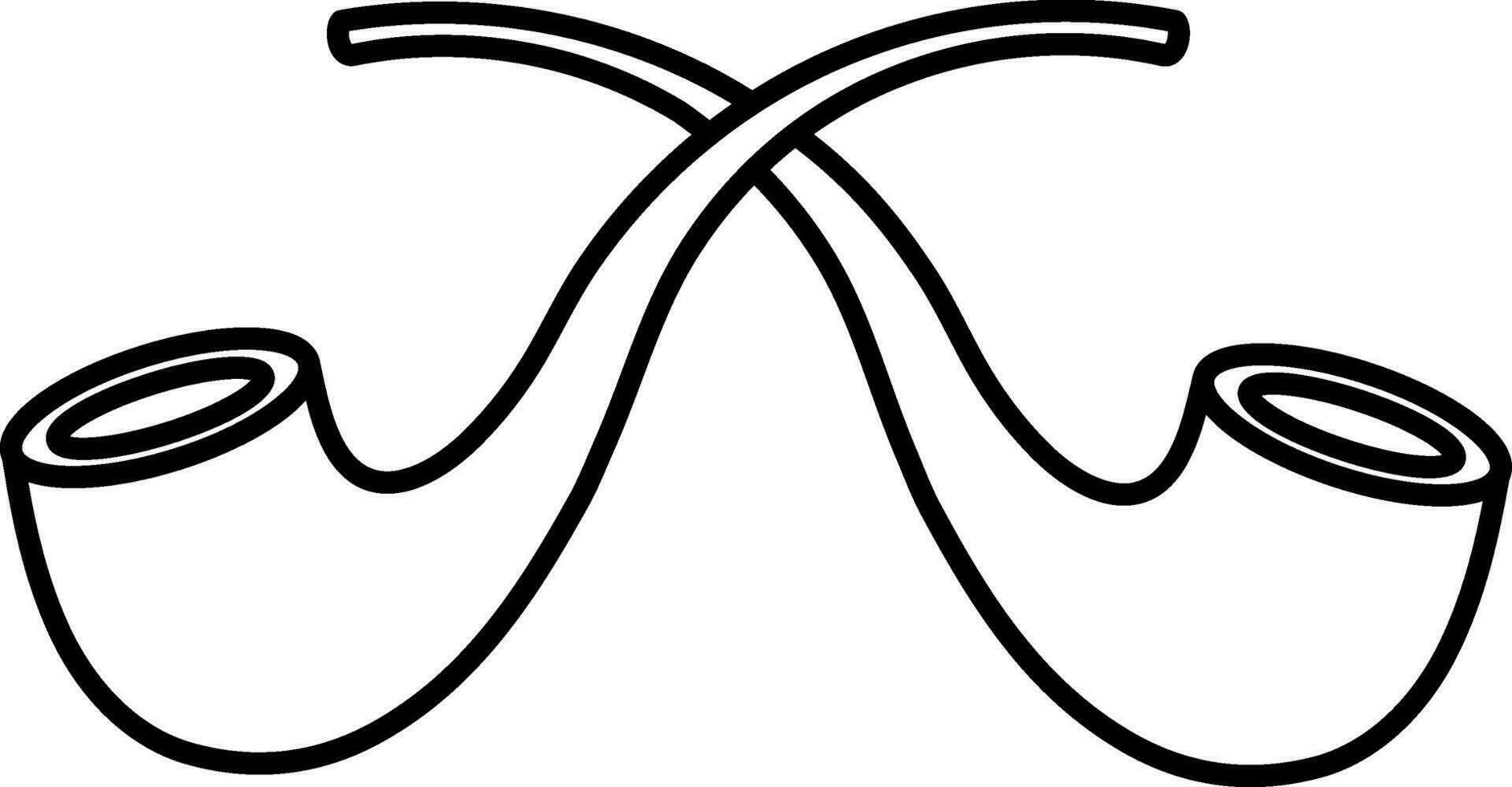 Vector sign or symbol of Smoking Pipes.