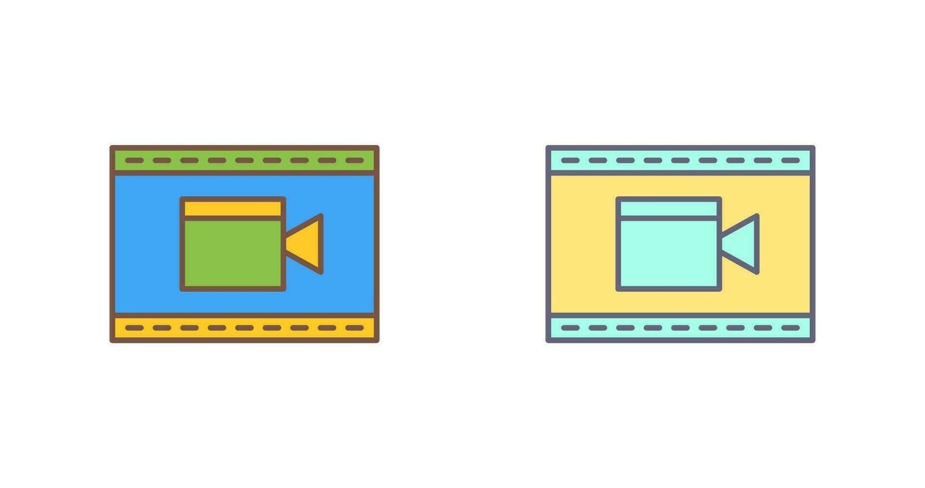 Unique Video Communication Vector Icon