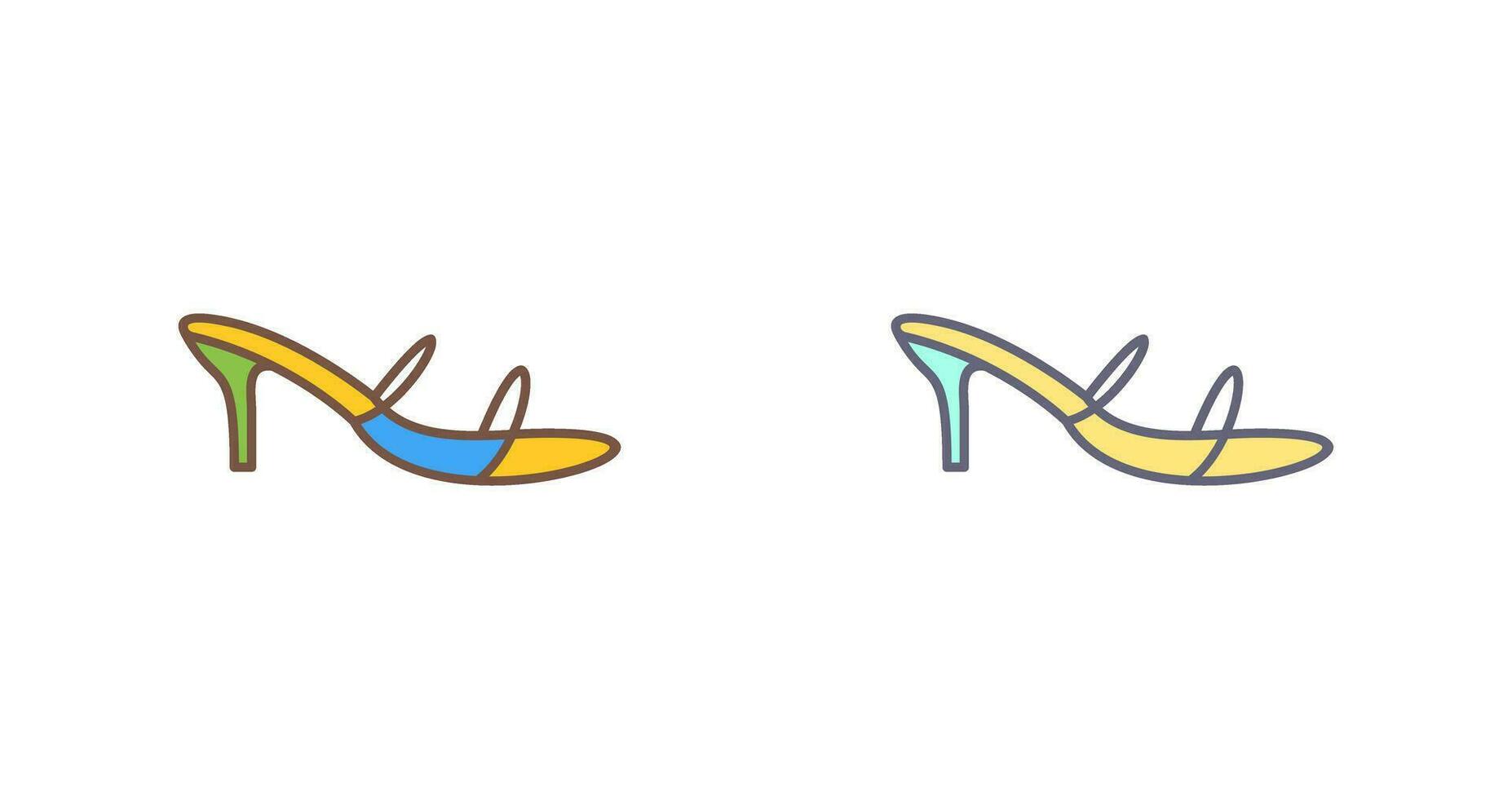 Stylish Sandals Vector Icon