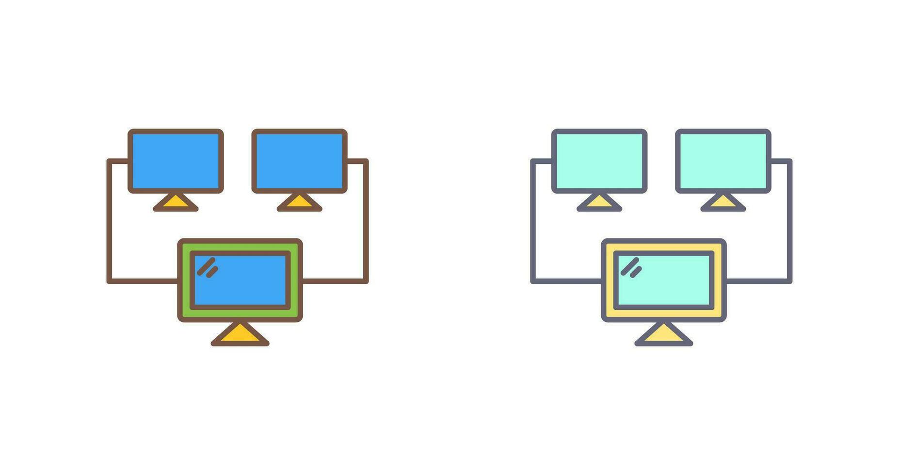 Connected Systems Vector Icon