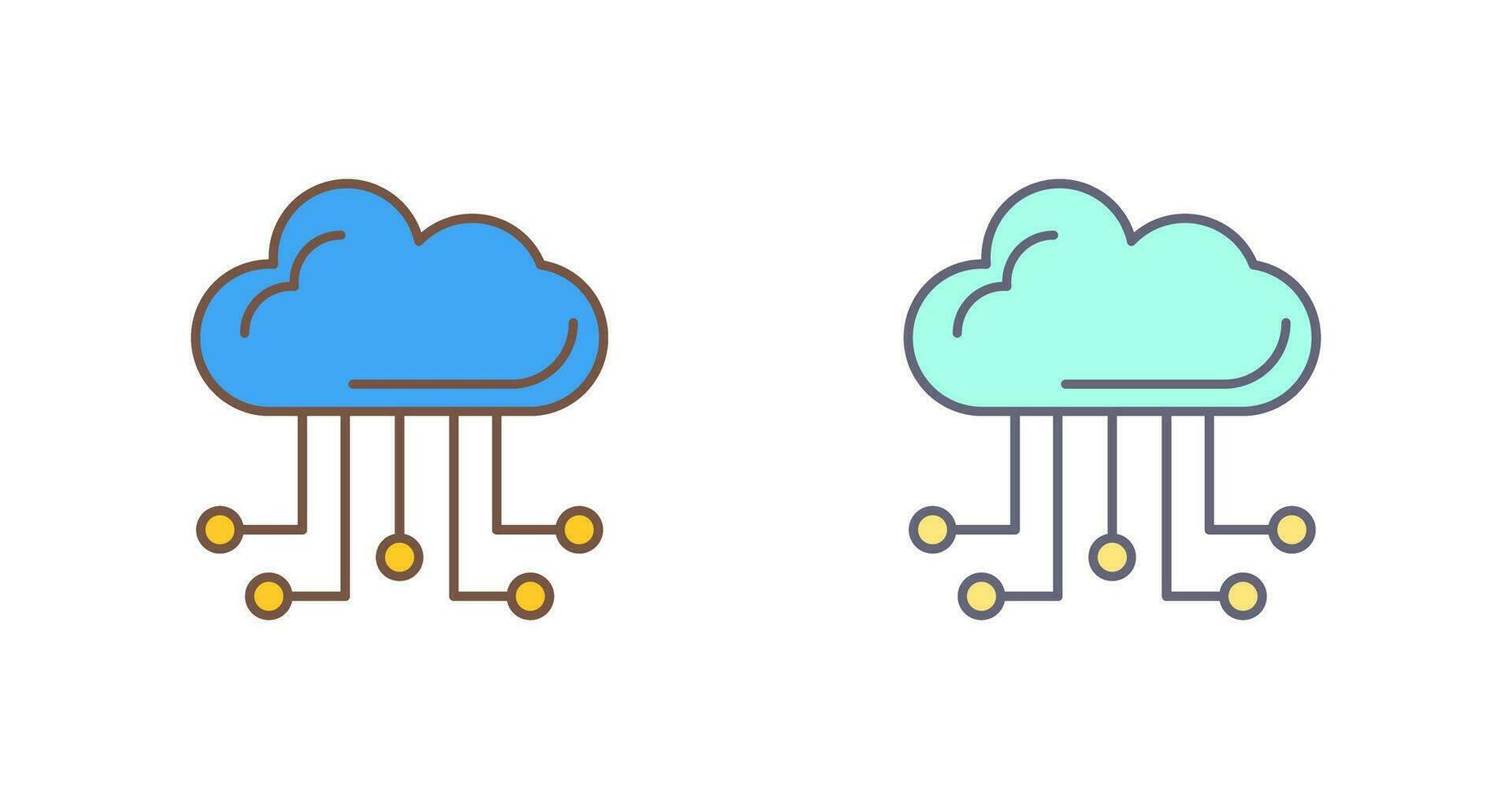 Cloud Computing Vector Icon