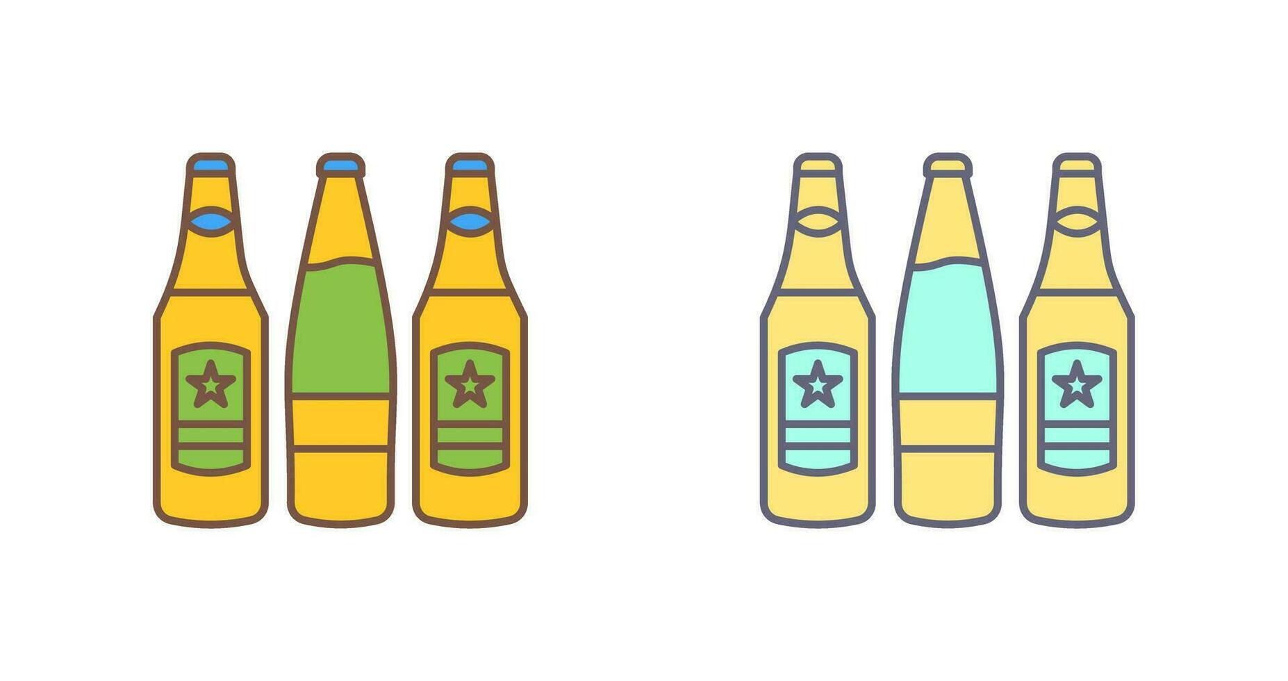 Beer Bottles Vector Icon