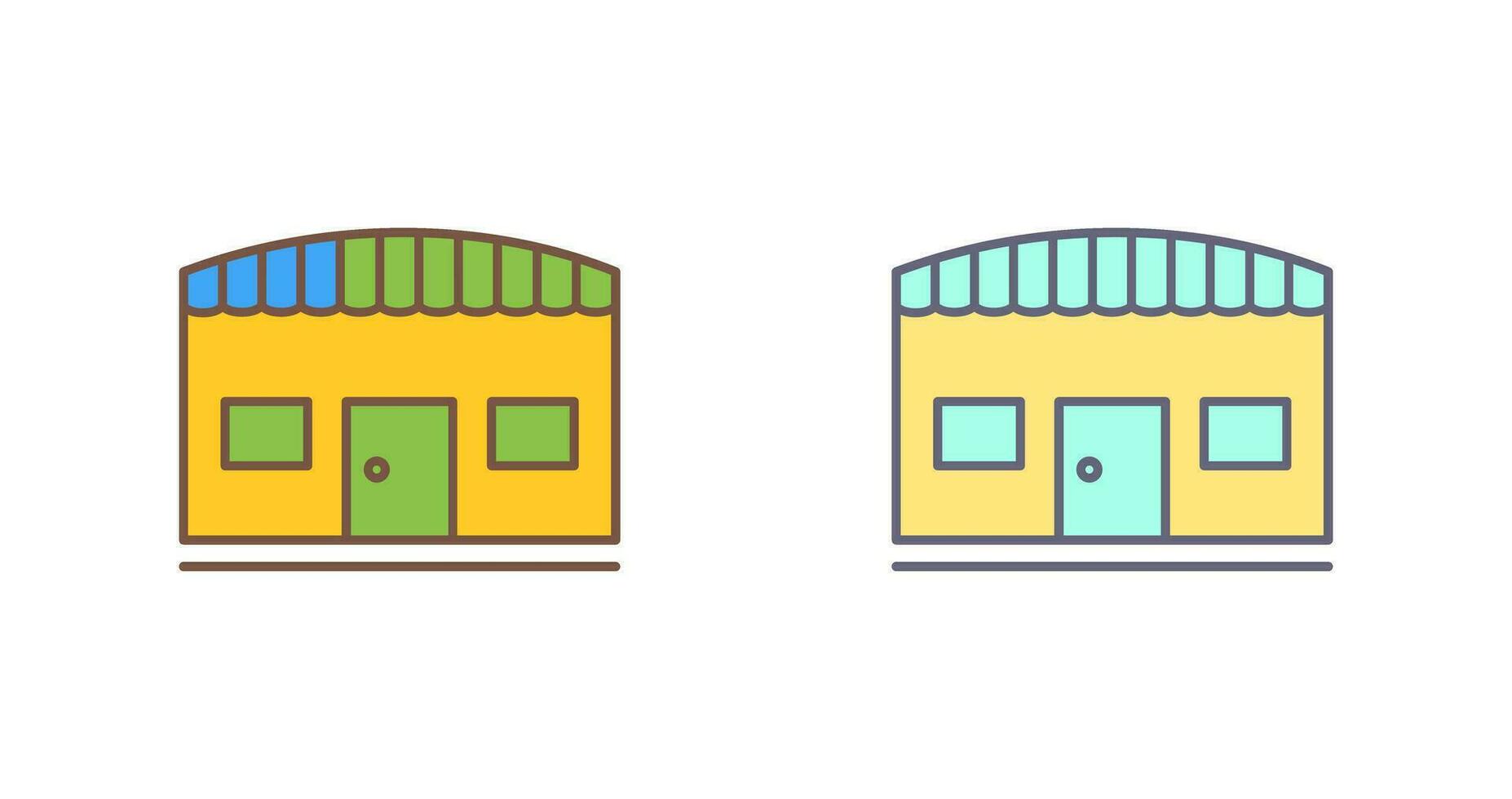 Unique Store Vector Icon