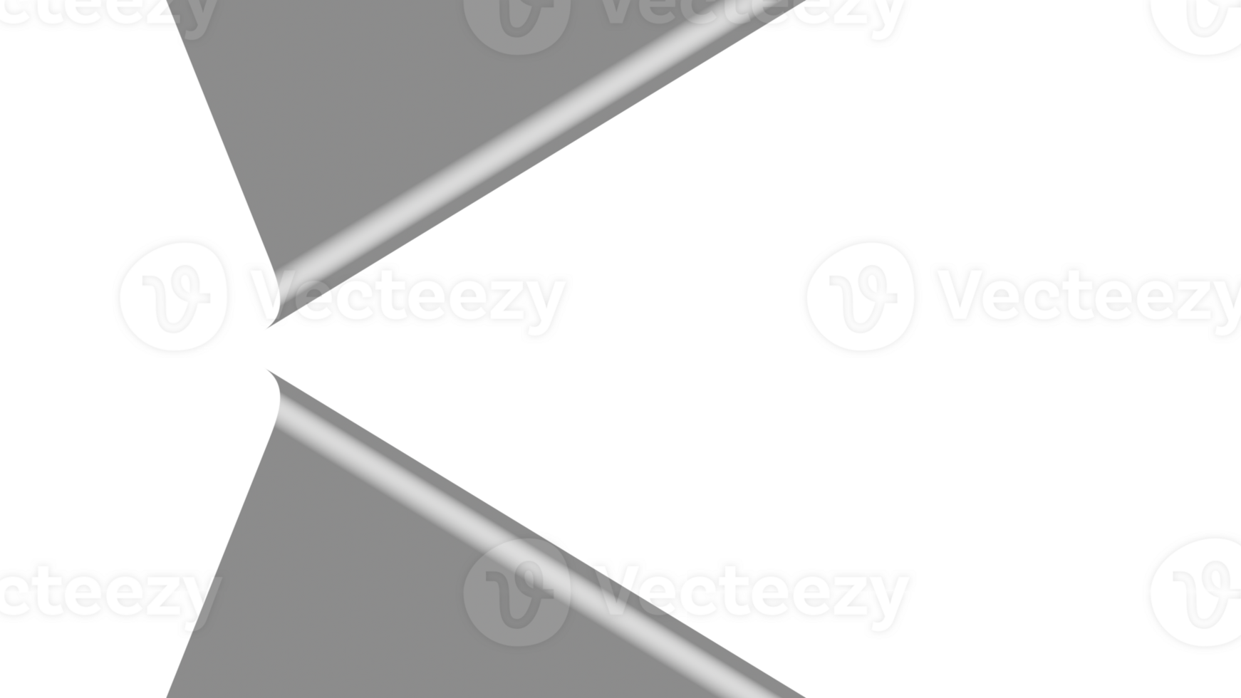 Paper Flip Page Turn on Black And White Isolated Alpha Overlay Transparent PNG Background